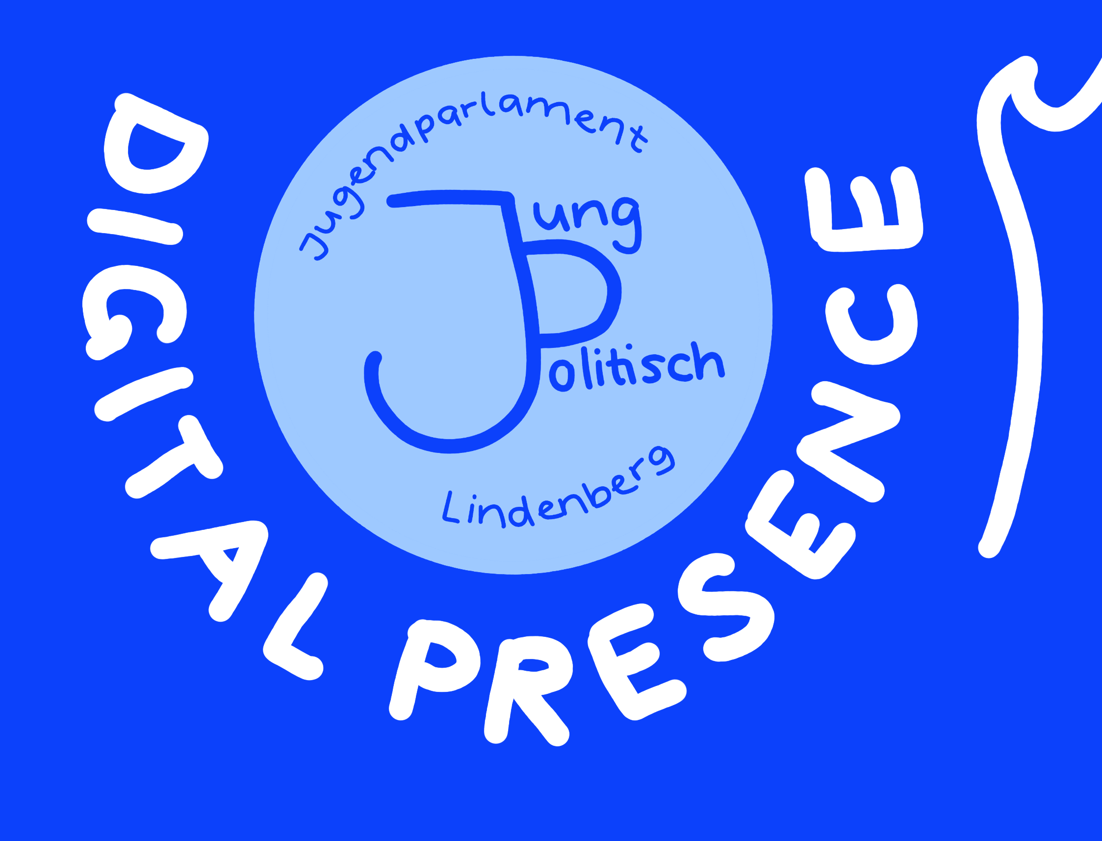 Drawn picture with the logo of the DVBJ and WordPress